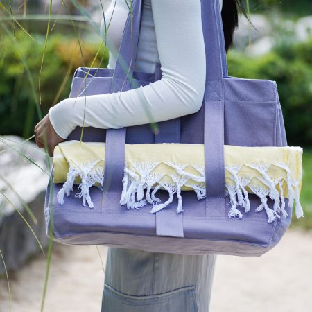 Büyük Boy Canvas Çanta - Gri